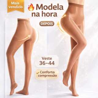 Meia-Calça Fina Anticelulite - Tamanho único - Conforto, Compressão e Alta Elasticidade em Oferta na Shopee