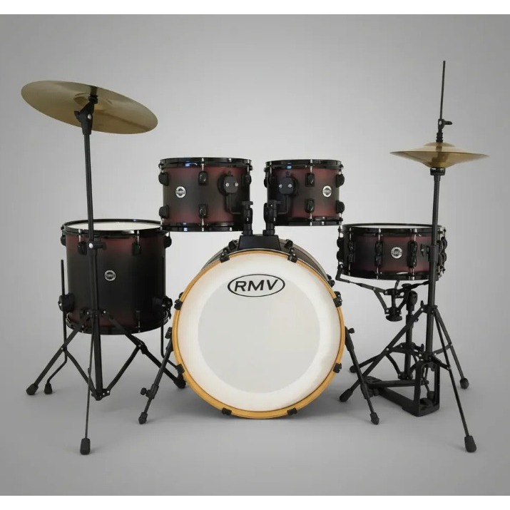 Bateria Rmv Infinity 20 Adultos Com Prato e Banco Bordô
