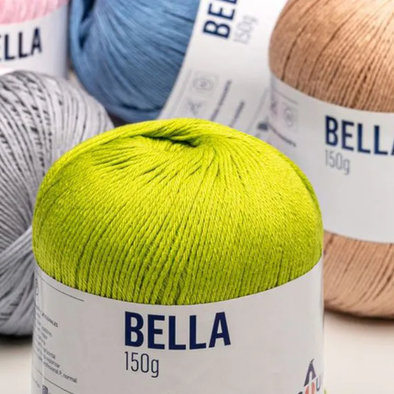 Linha Bella Pingouin 150g e 405m - mesma espessura da Charme