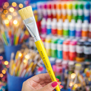 Pincel de Pintura Tigre Ref. 815 Nº 18 Chato - Uso Profissional e Hobby em Oferta na Shopee