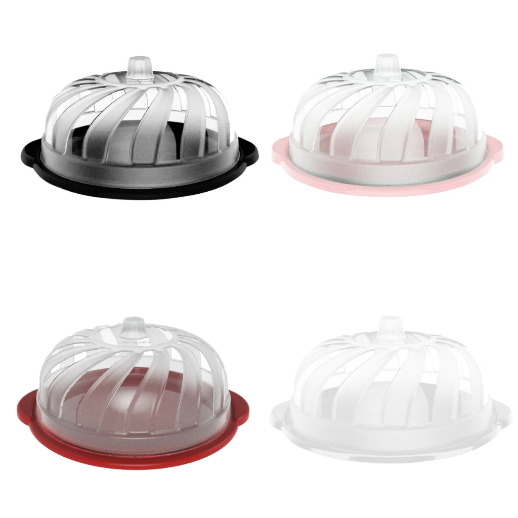 Boleira C/ Tampa Redonda Plástico Resistente Gourmet Bolo Design Sofisticado Prático