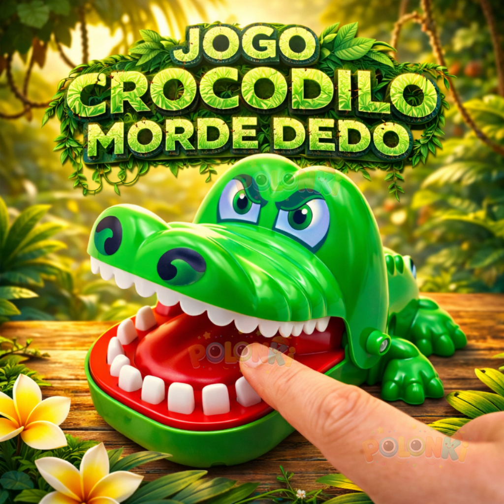 Crocodilo Morde Dedo Jacaré Dentista Brinquedo Infantil Jogo De Mesa Aperta Dente
