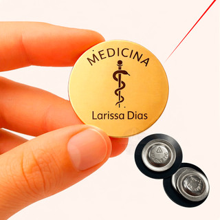 Botton Broche Crachá Personalizado Pin Redondo Magnético Imã