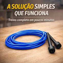 Corda De Pular Slim Pvc 3 Metros Com Girador Prottector Azul Corda Para Exercícios Físicos