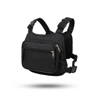 Bolsa Peito Masculina Chest Bag Motoboy Uber Transversal Antifurto com Bolsos Ajustável Unissex em Oferta na Shopee