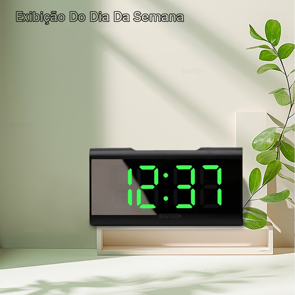 Relógio De Mesa Digita Led Alarm Epare De Quar Todesper TadorInteligente Cabeceirade Mesa Decorativo