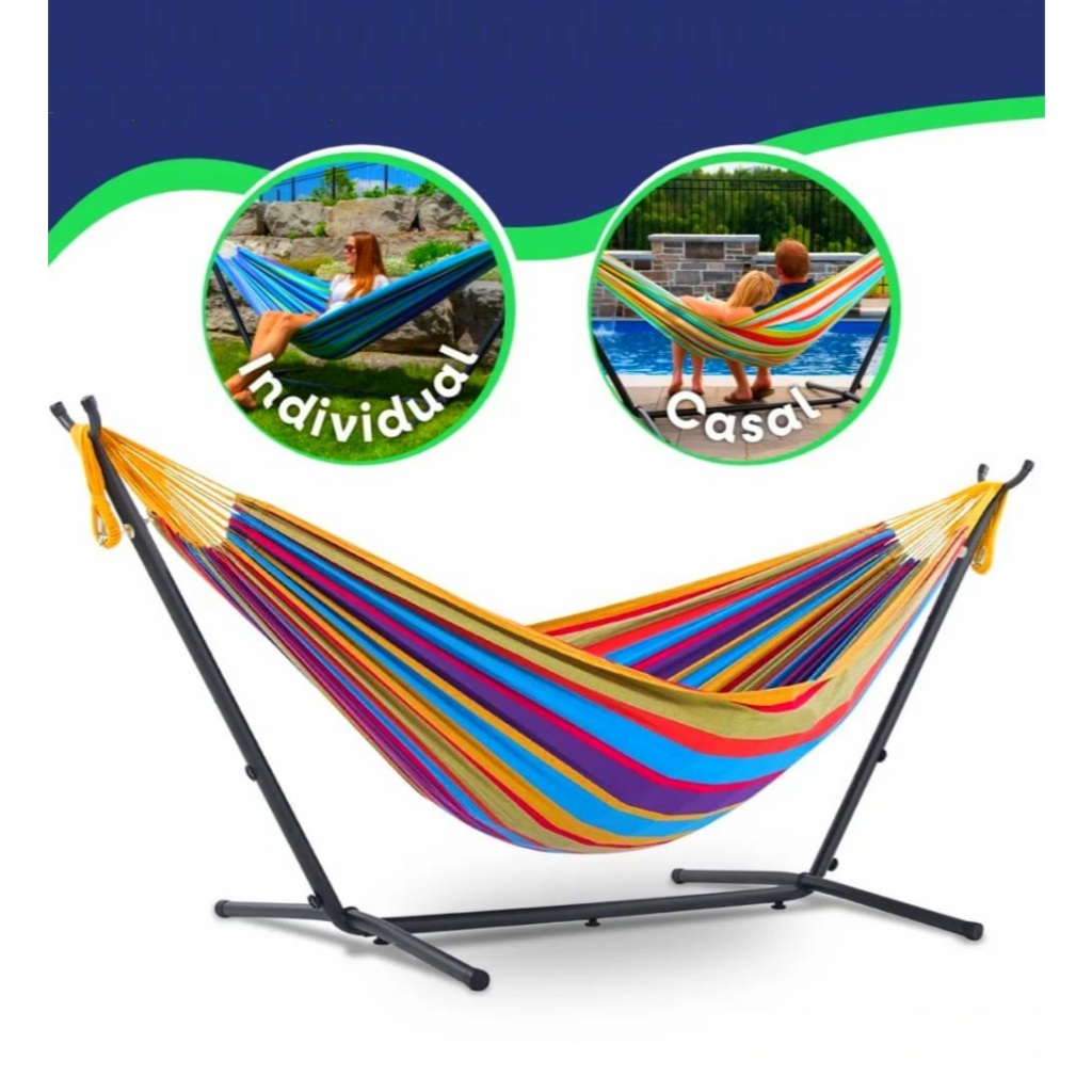 Suporte de Rede Descanso Dormir Prime Topsol - Suporta 250Kg