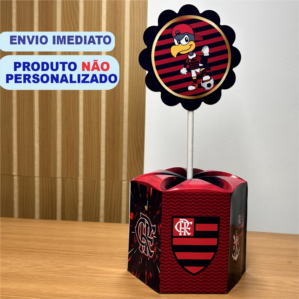 Centro de mesa Flamengo decoração festa aniversário pegue e monte em Oferta na Shopee