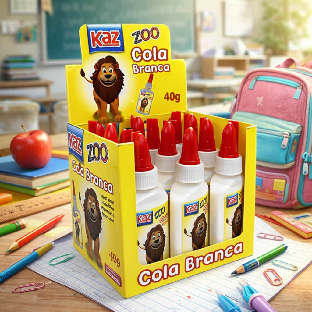 Cola BrancaLíquida 40g Caixa Com 12 Unidades Escolar Artesanato em Oferta na Shopee