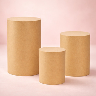 Kit Trio Cilindros Reforçados MDF Decoração Festa Aniversário Eventos Casamento Pegue e Monte em Oferta na Shopee