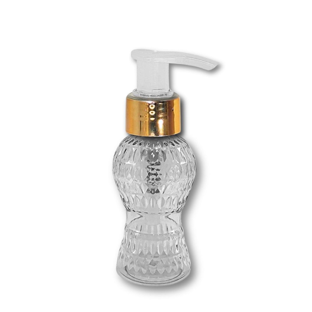 FRASCO 45mL CINTURINHA + PUMP COBRE,  PARA LIMPEZA, SABONETEIRA, ALCOOL EM GEL , LEMBRANCINHA