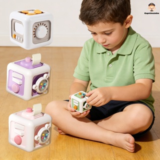 6 em 1 Montessori Brinquedos Educativos Sensory Busy Board Baby Practice Skills Drawer Cube Fidget Brinquedos Educativos em Oferta na Shopee