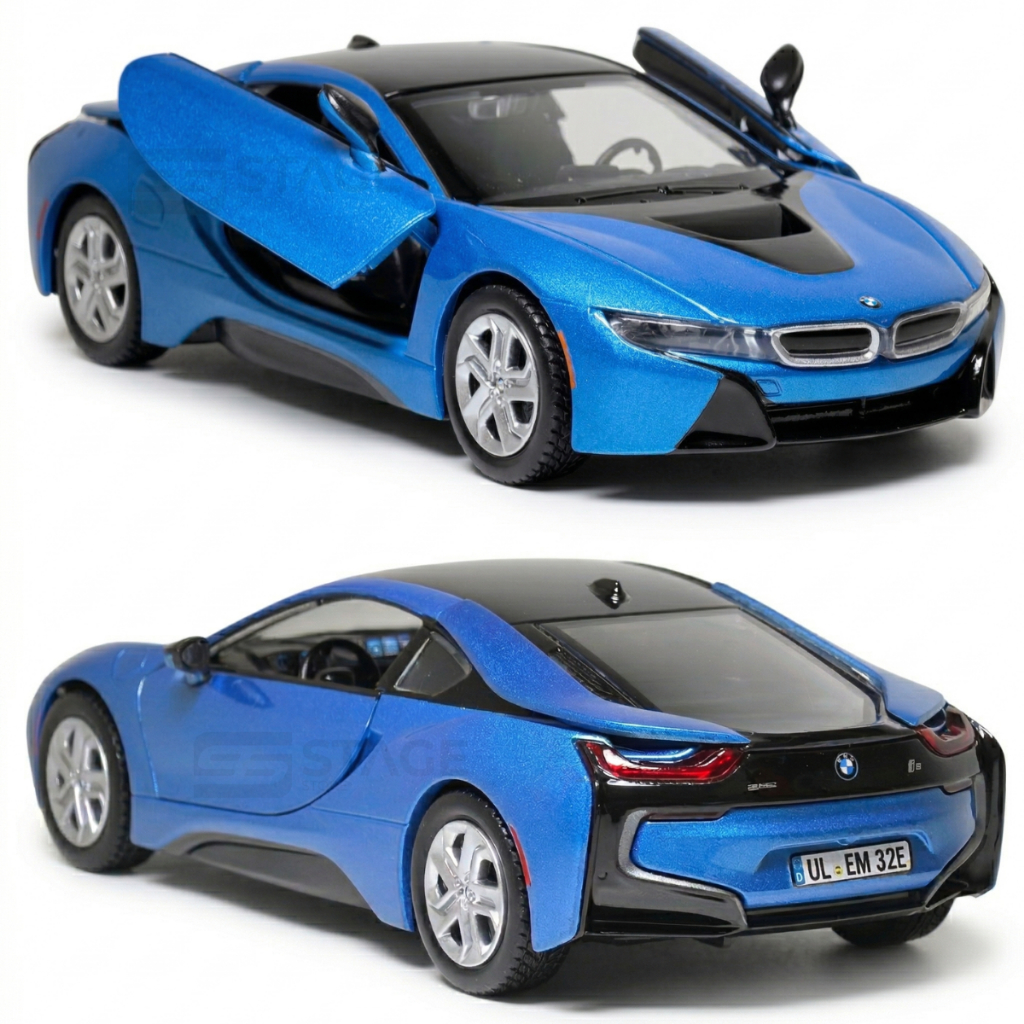 Miniatura De Ferro BMW I8 1/24 Motor Max