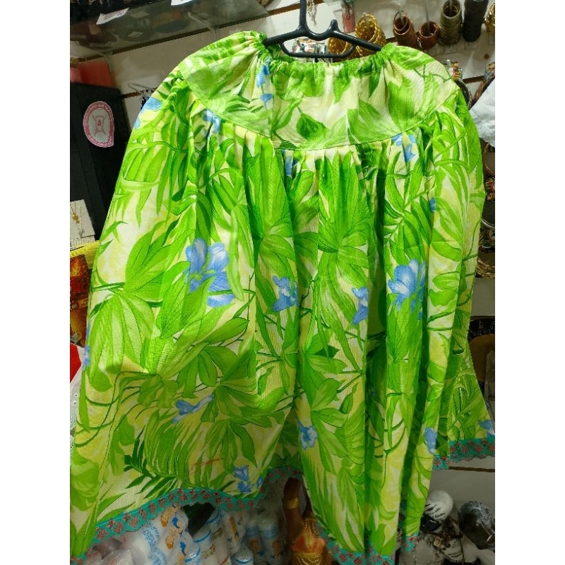 Saia Verde Estampa Umbanda Candomblé