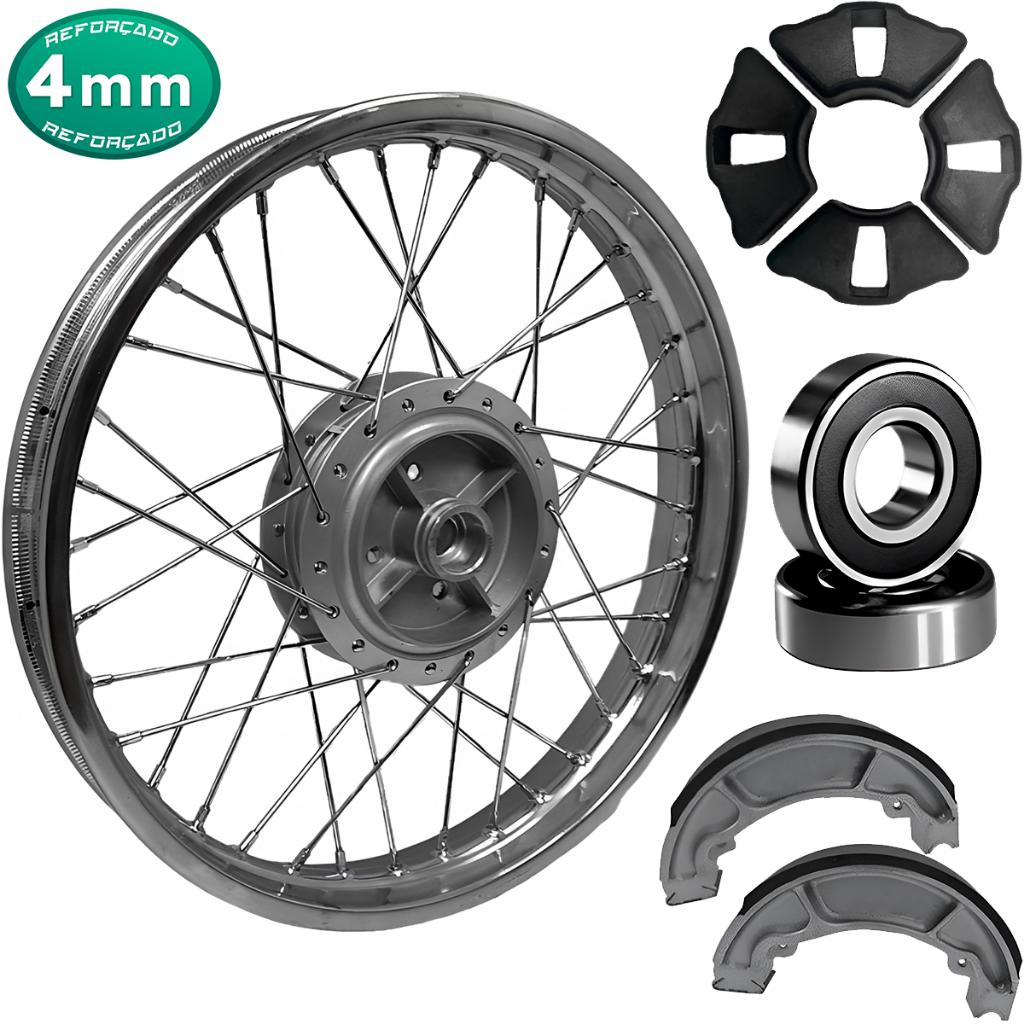 Roda Traseira Sundown Max 125 Hunter 125 Completa + Peças