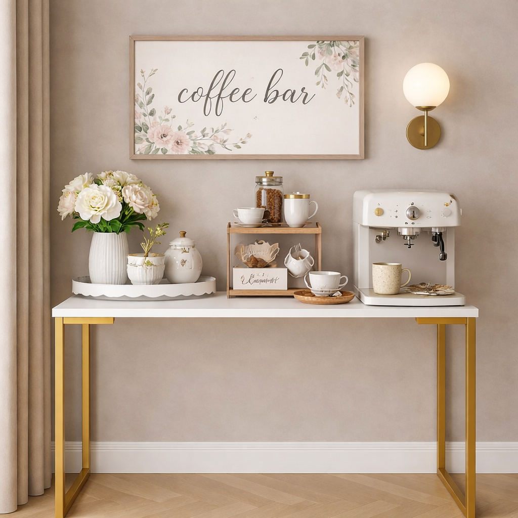 Aparador Decorativo para Sala ou Cantinho do Café | Mesa Console Moderna MDF – Envio Rápido