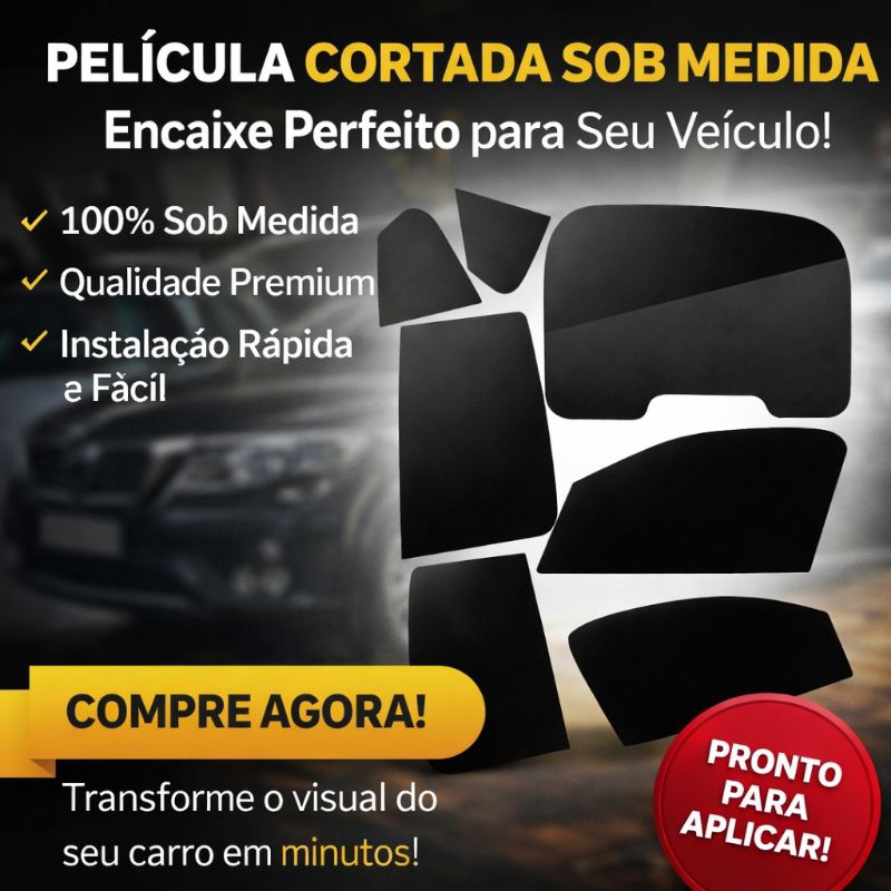 Insulfilm Película Automotiva Sob Medida | Corte Computadorizado | Material Profissional em Oferta na Shopee