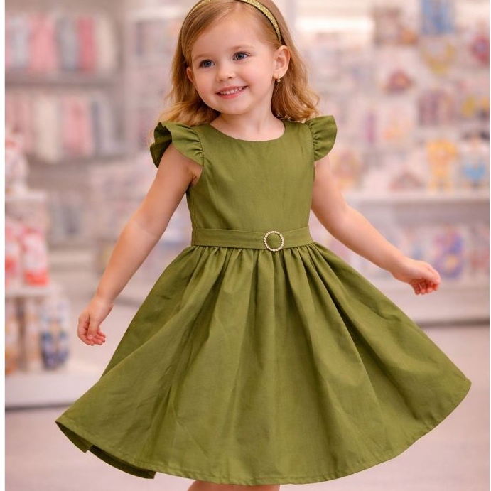 Vestido Infantil Menina Cereja Lilo e Stitch Festa Aniversário Roupa Flores Criança Verão Carnaval Junino
