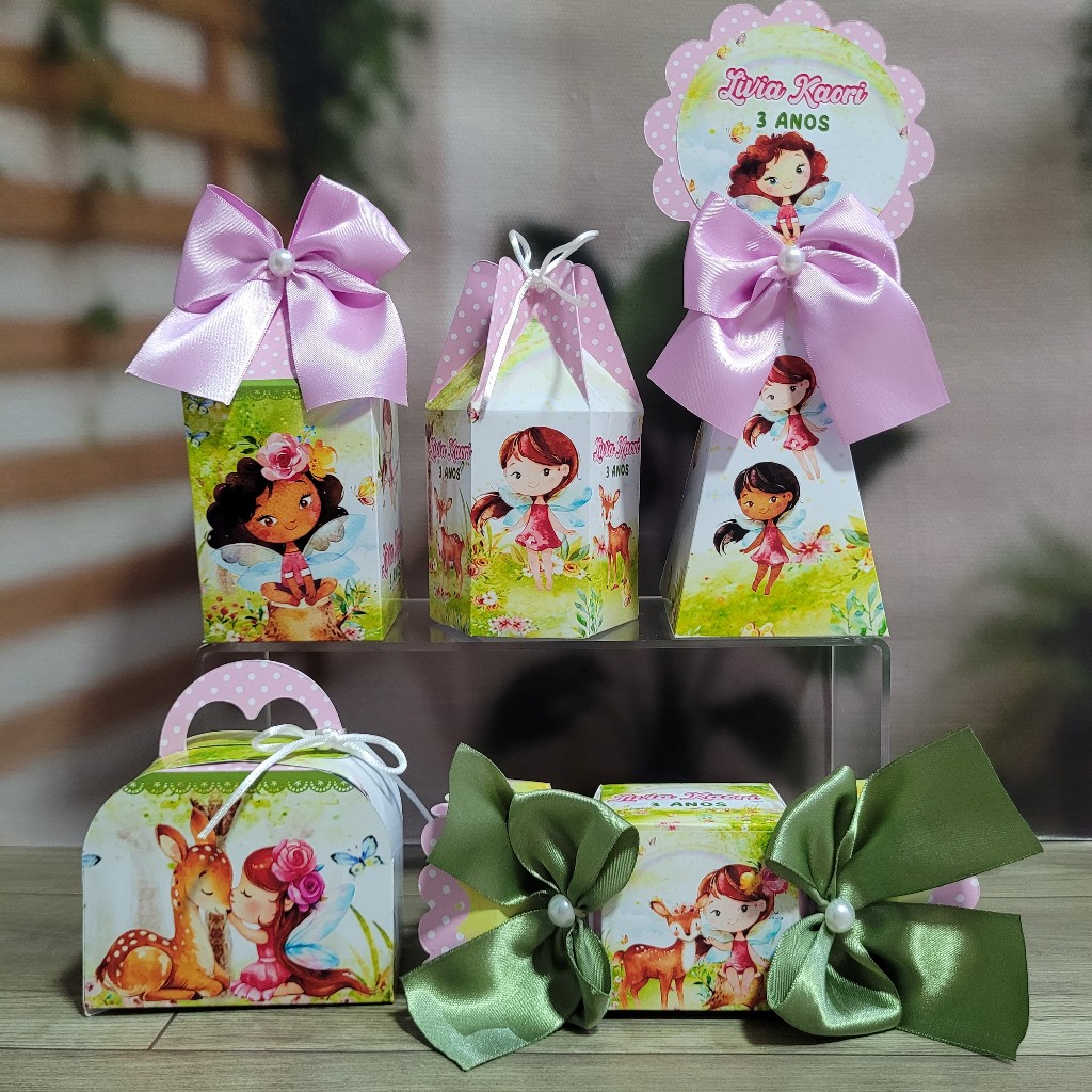Kit Festa Personalizado Jardim Encantado - Jardim das Fadas - DESMONTADO - Lembrancinhas de Aniversário Infantil