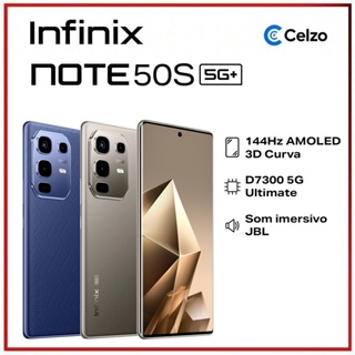 Smartphone Infinix Note 50s 5G 256GB 16GB RAM (8+8) NFC Bateria 5200mAh Som JBL em Oferta na Shopee