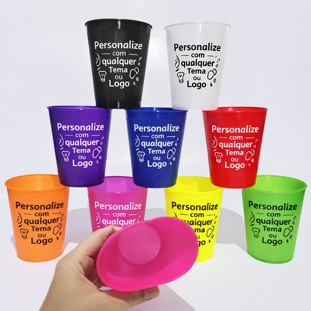 100 Copo Eco 450ml Caldereta Personalizado Lembrancinha Evento Empresa Festa Tardezinha