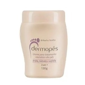 Creme de Tratamento Para Os Pés 3 em 1 Trata, Hidrata e Esfolia Dermopés Abelha Rainha 130g em Oferta na Shopee