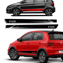 Faixa Lateral Fox Par Faixas Adesivo Vinil Automotivo Visual Renovado Carro