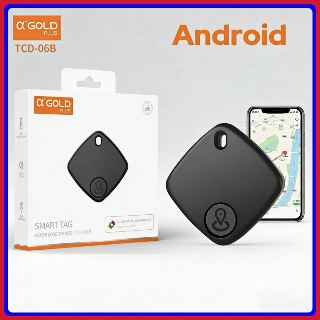 Rastreador Inteligente Smart Tag Compatível com Find Hub Google Android para Chaves Pets Malas