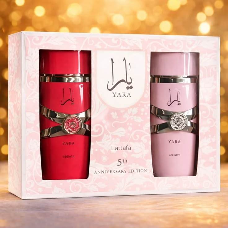 LATTAFA Yara & Yara Candy EDP Sprays 100 ml - um conjunto perfeito para presente.