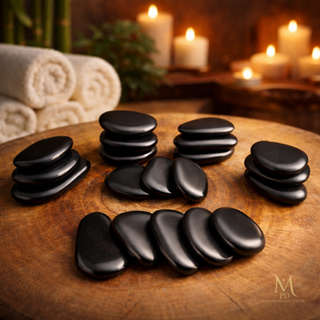 Kit com 10 Unidades de Pedras Quentes Vulcânicas Para Massagem Facial Forma Livre em Oferta na Shopee