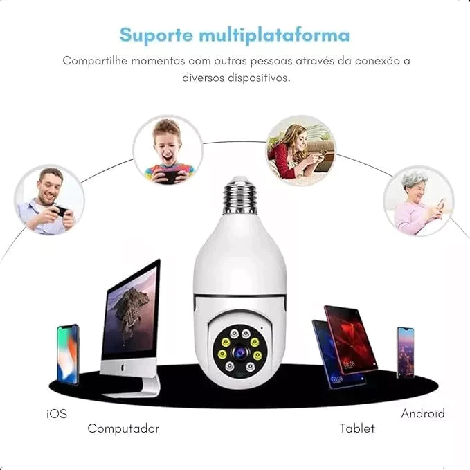Câmera de Segurança WIFI v360pro 8177 360° — foto 8
