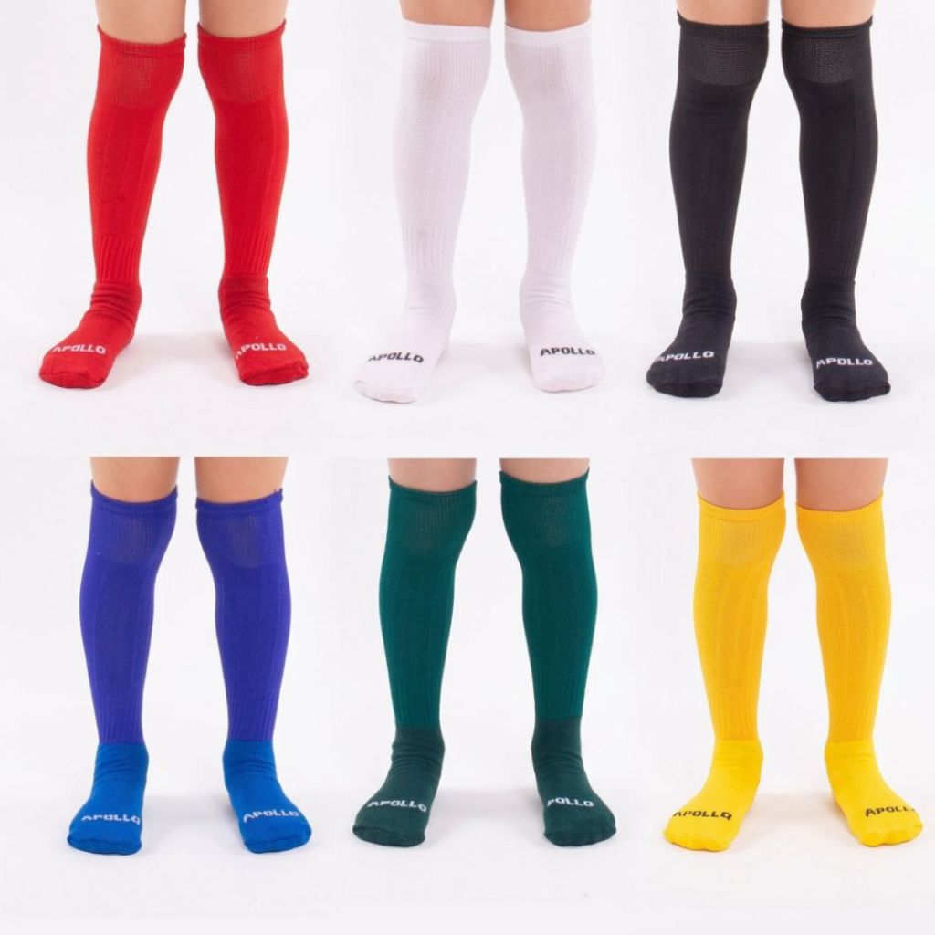 01 Par Meião Esportivo Futebol Infantil Juvenil Bebê kids Cano Longo Algodão Apollo Original Envio Imediato em Oferta na Shopee