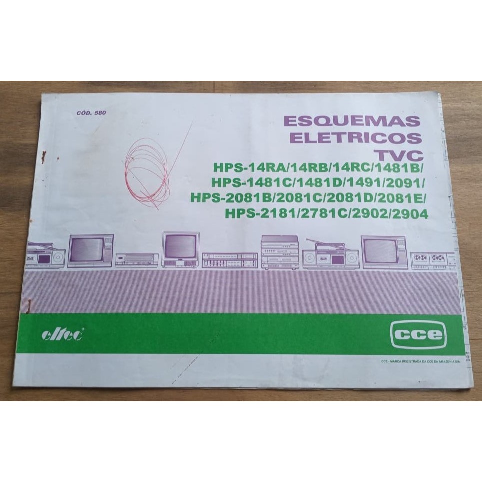 Livro Esquema Elétricos TVS - CCE - CÓD. 580