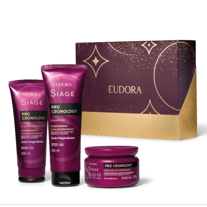 Kit Siàge Pro Cronology (3 itens) Shampoo, Condicionador, Máscara