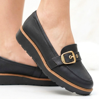 Mocassim Feminino MODARE Confortável com Fivela | Elegante Leve Antiderrapante para Trabalho ou Dia a Dia em Oferta na Shopee