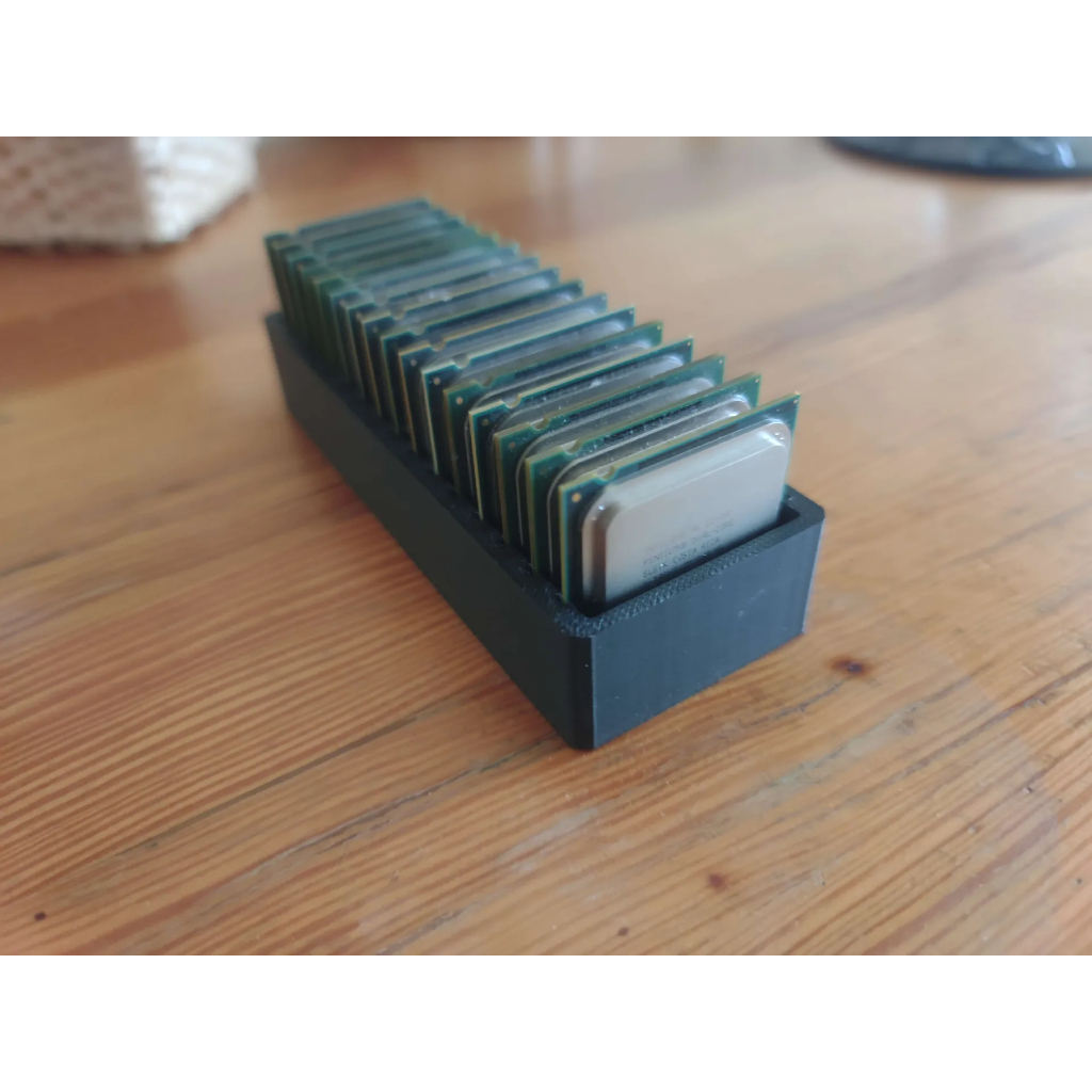 Suporte Organizador para CPU Intel LGA 775 e 115x – Base 3D para Processadores | Armazenamento Seguro