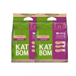 Kit 2 Granulado Sanitário Katbom Natural para Gatos - 3 Kg