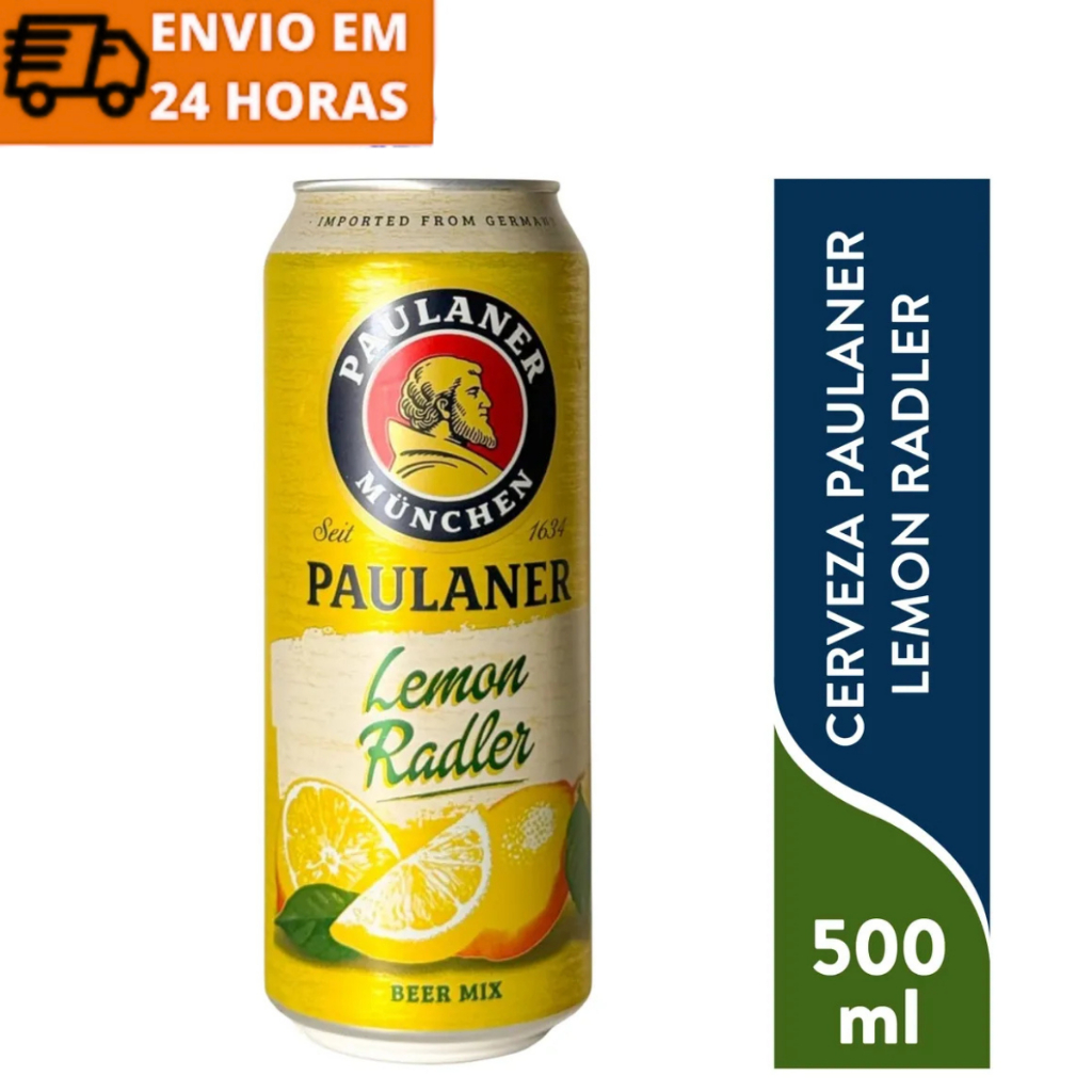 Cerveja Paulaner Lemon Radler Beer Mix Alemã Lata 500ml
