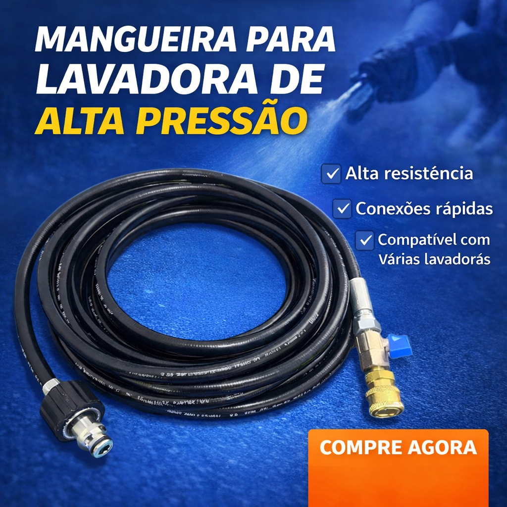 Mangueira Para Lavadora TEKNA FAST 1500 com engate Rápido e Registro