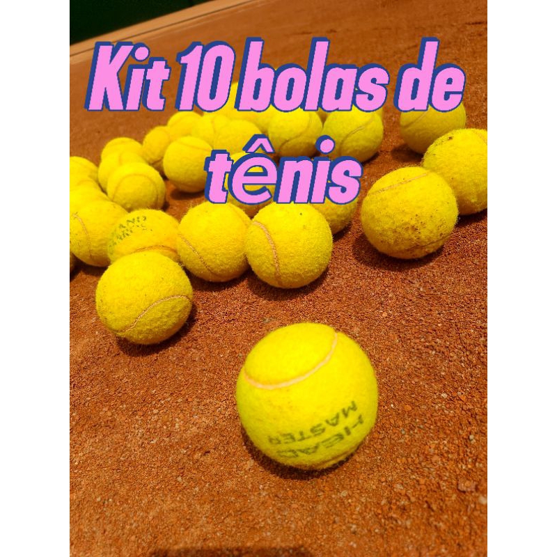 10 bolas de tenis originais usadas macias e resistentes