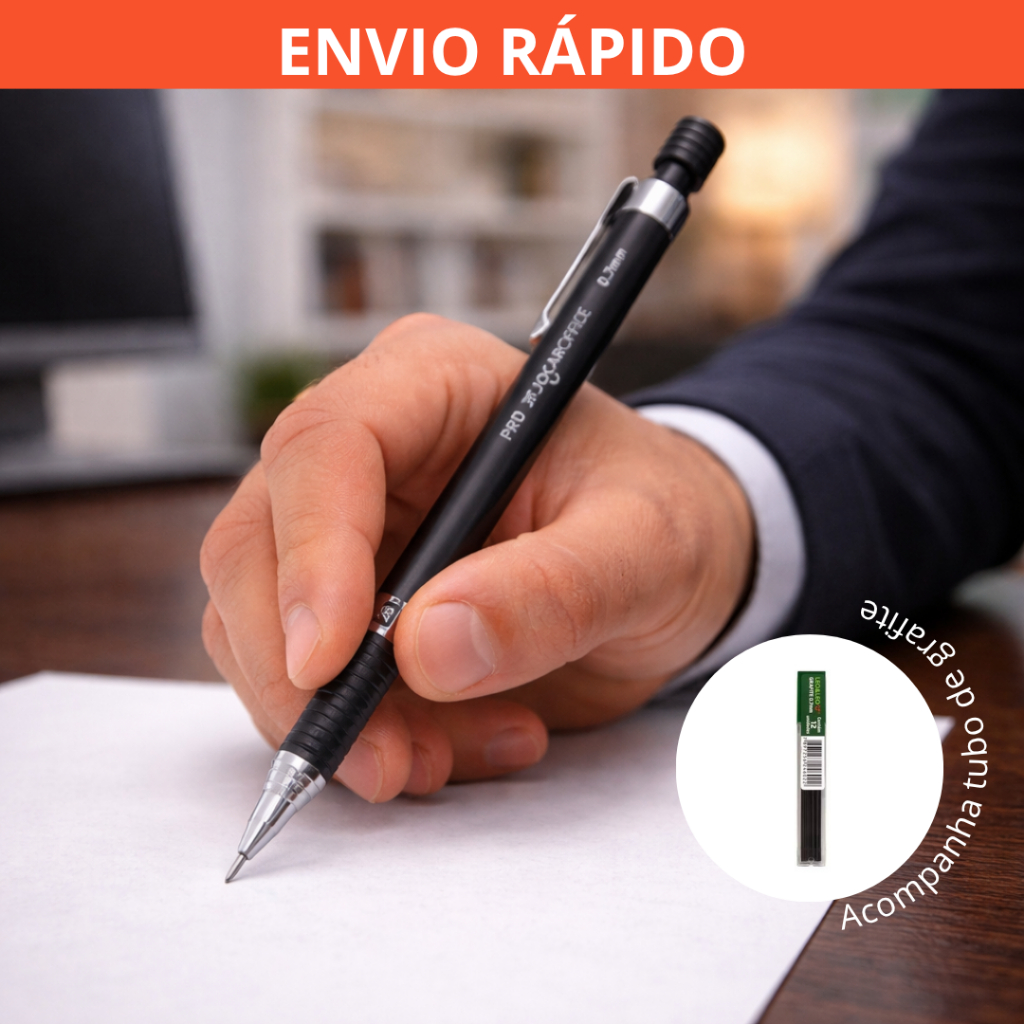 Lapiseira Pro 0.7 Jocar Office + Tubo de Grafite HB 0.7