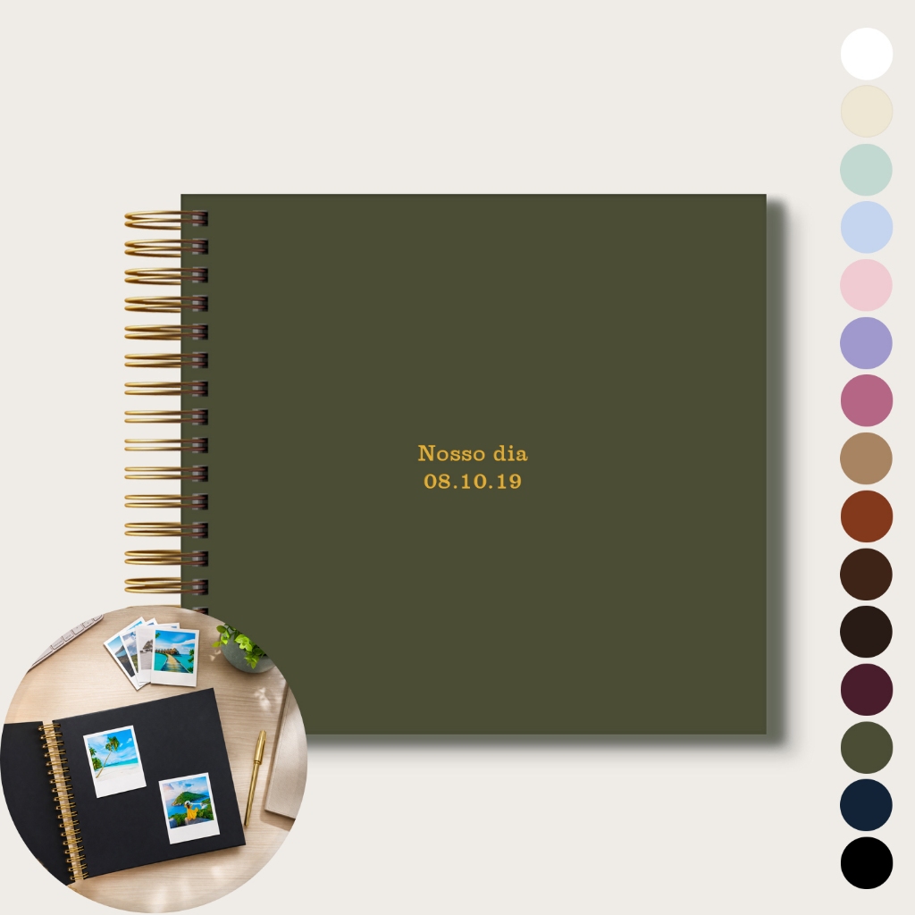 Caderno Personalizado para Scrapbook 22x24cm em Oferta na Shopee