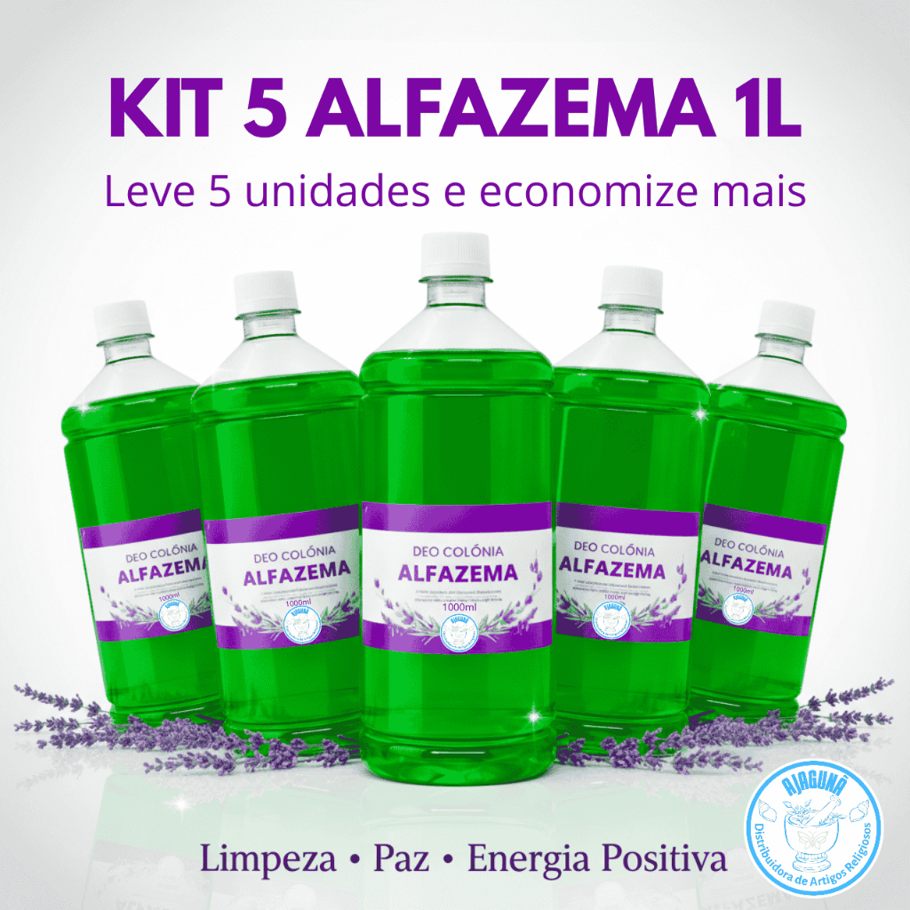 Alfazema 1 Litro Kit 5 Unidades Limpeza Espiritual e Energia Positiva. em Oferta na Shopee