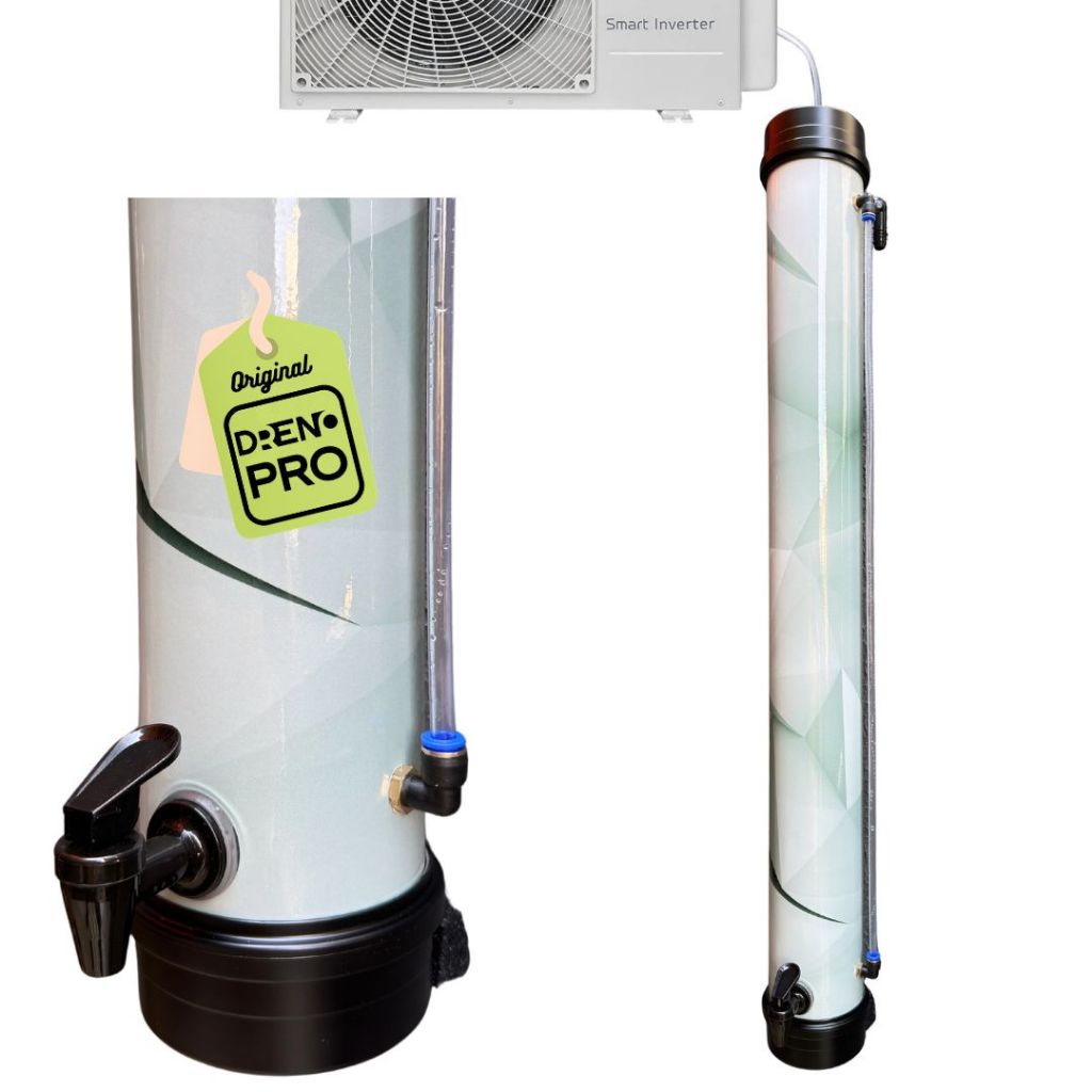 Dreno Coletor de Água para Ar Condicionado - 8L Cor Cinza 3D 97 cm.