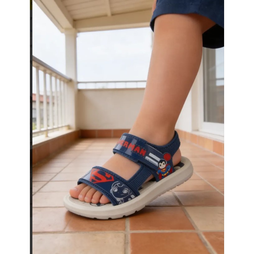 Sandalia Infantil Menino Super Man Grendene Resistente