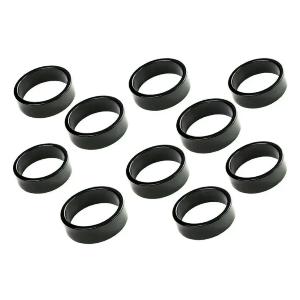 10 Espaçador Alumínio 5mm e 10mm Espiga Guidão Bike Aheadset