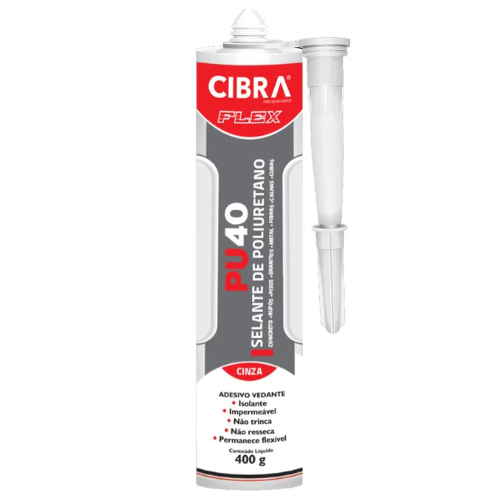 ADESIVO DE PU CINZA 400G PU40 CIBRA FLEX
