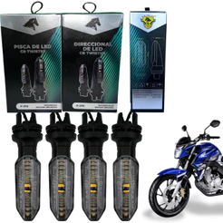 Kit C/4 Pisca Led Seta Stallion Sequêncial - Twister 250 Titan/ Fan 160