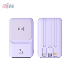 Carregador Portátil Magnético 10000mAh Carregamento Rápido 15W Sem Fio e Fio Type-C - A8