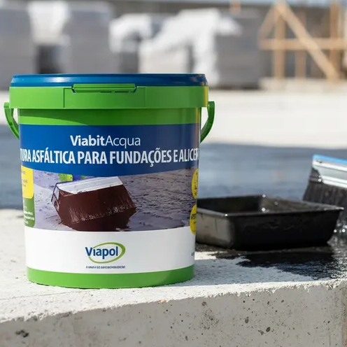 Viapol Ecol 2 Viabit Acqua Emulsão E Pintura Asfáltica Base Água 3,6 Litros
